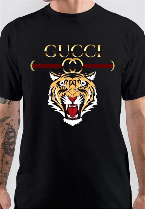 gucci blue tiger yellow tee|farfetch gucci t shirt.